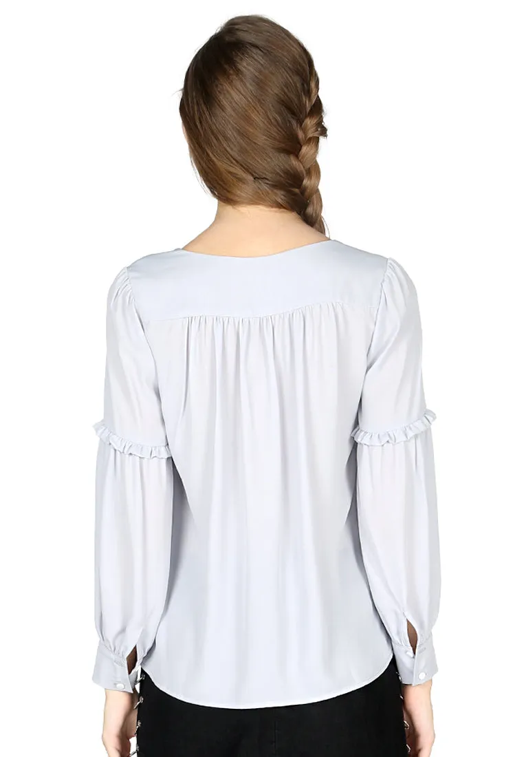full sleeve casual lace top