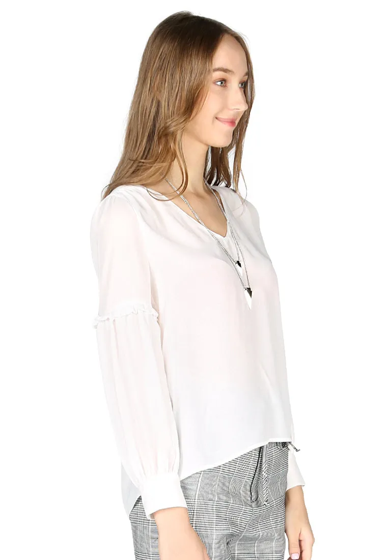 full sleeve casual lace top