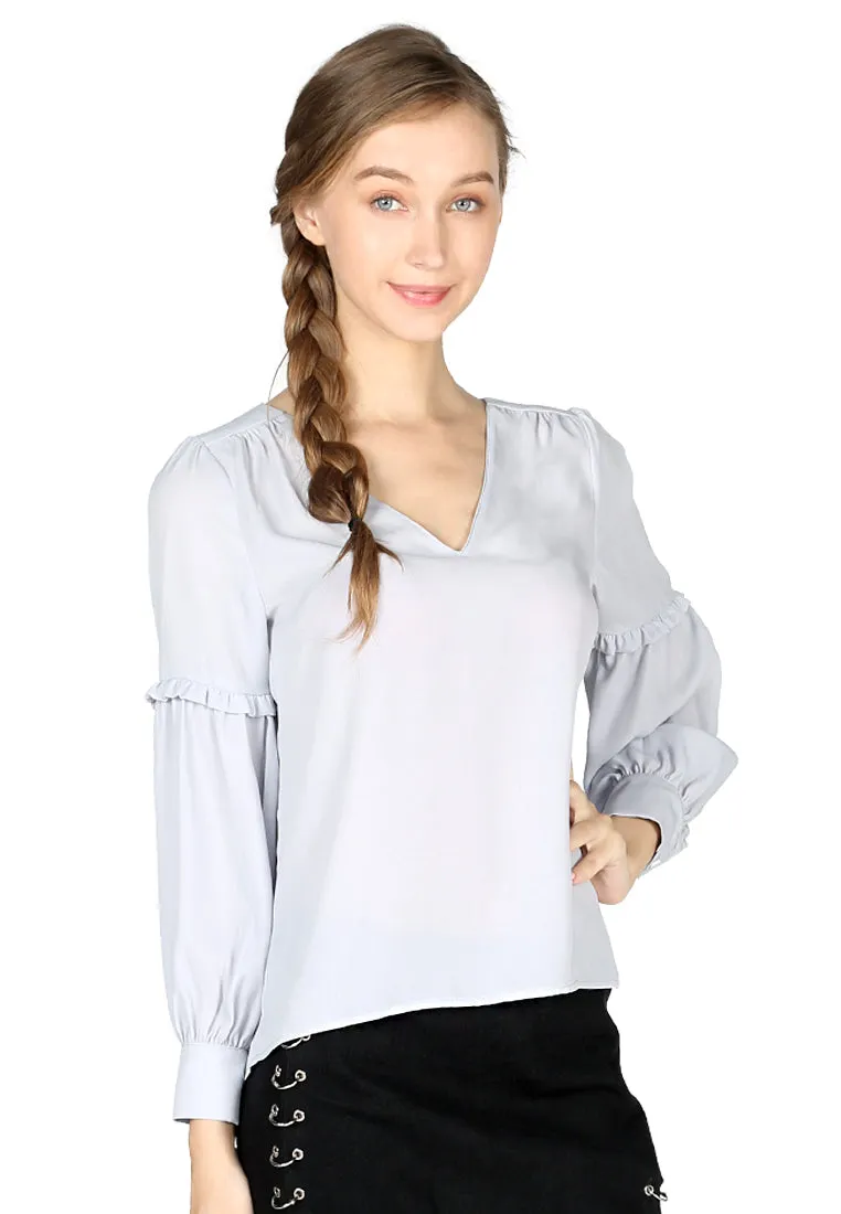 full sleeve casual lace top