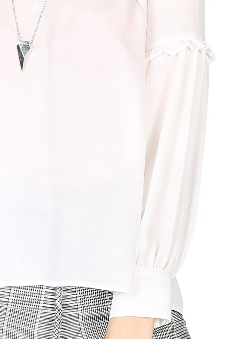 full sleeve casual lace top