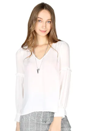 full sleeve casual lace top