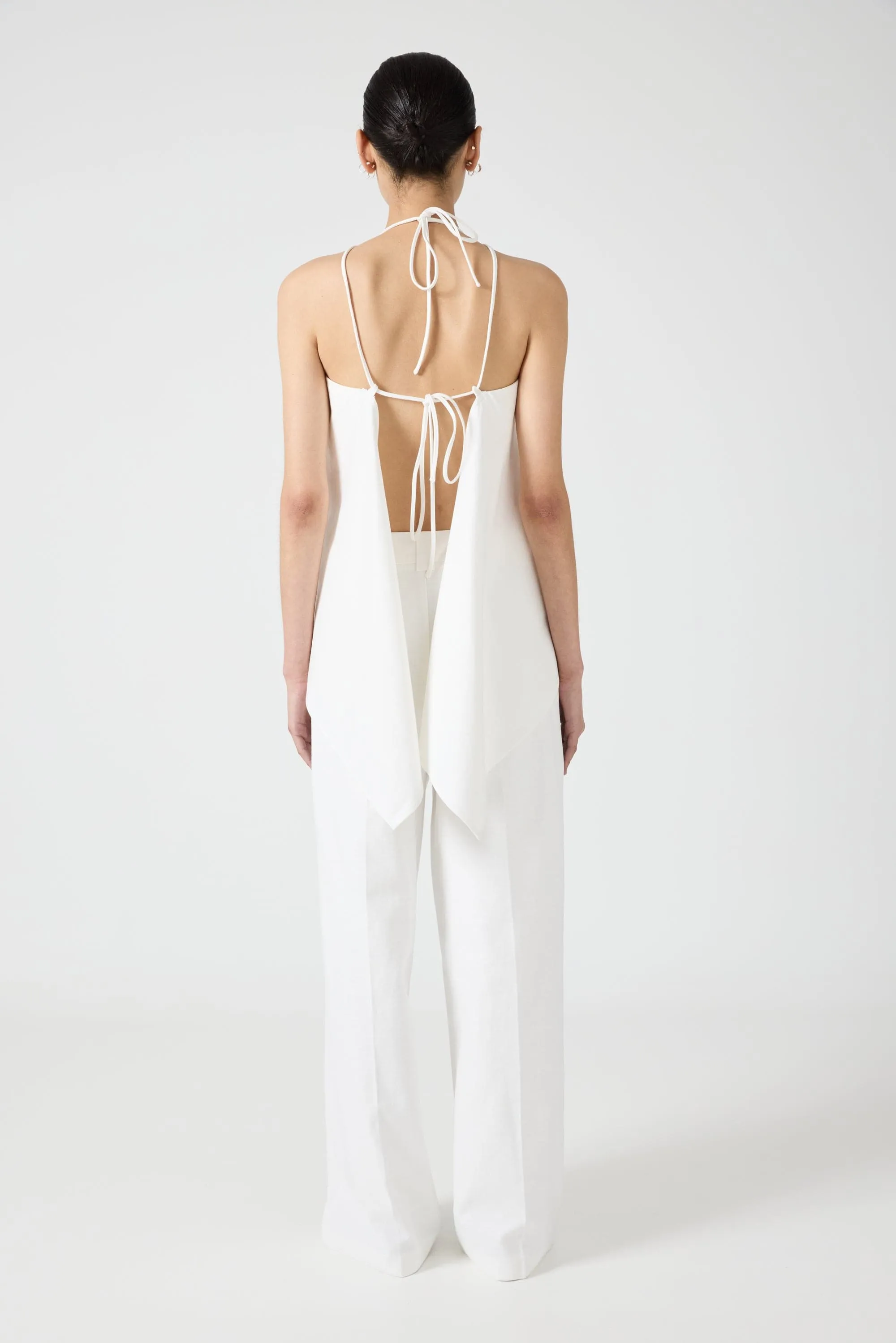 FUSION DRAPE TOP | OFF WHITE