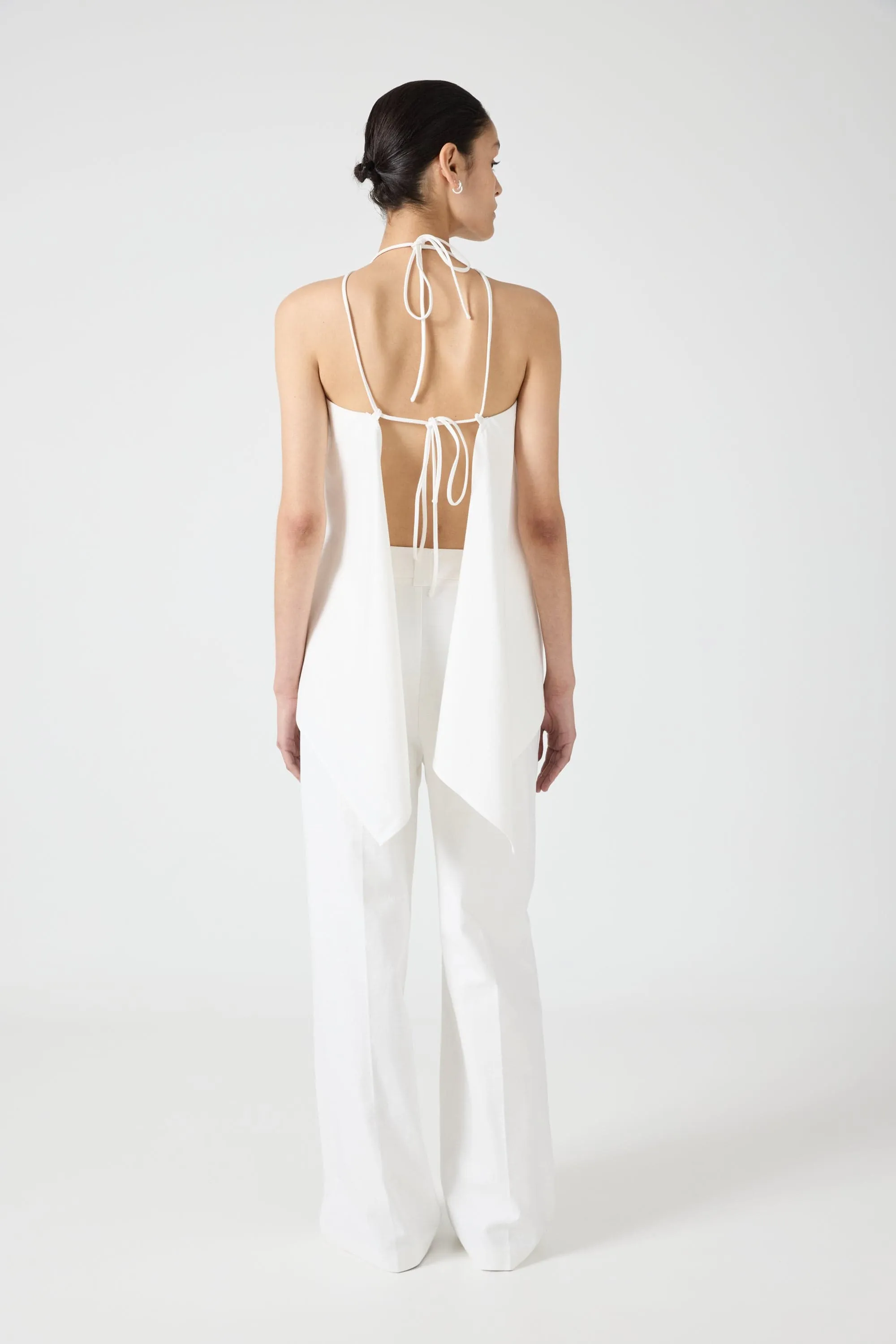 FUSION DRAPE TOP | OFF WHITE