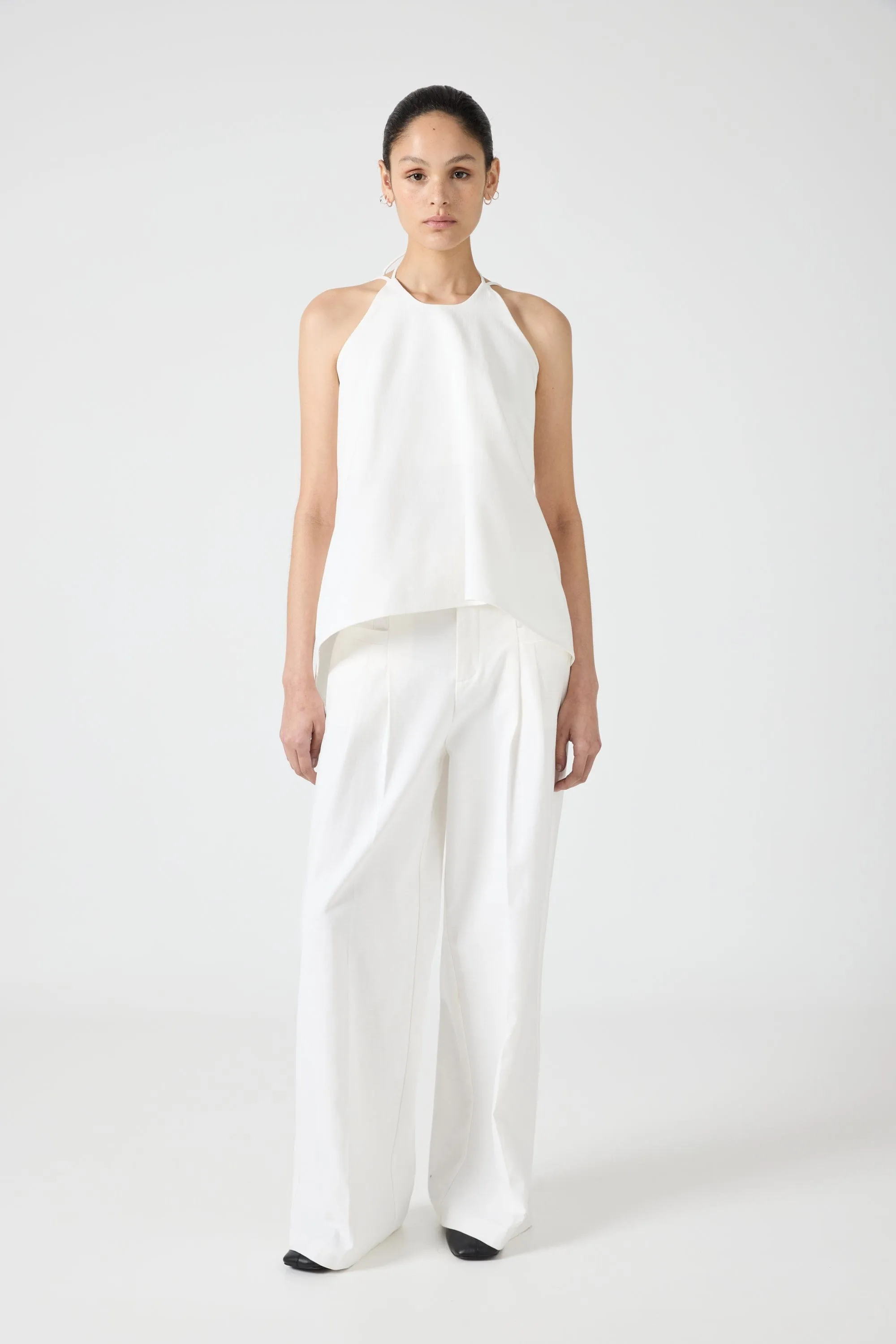 FUSION DRAPE TOP | OFF WHITE