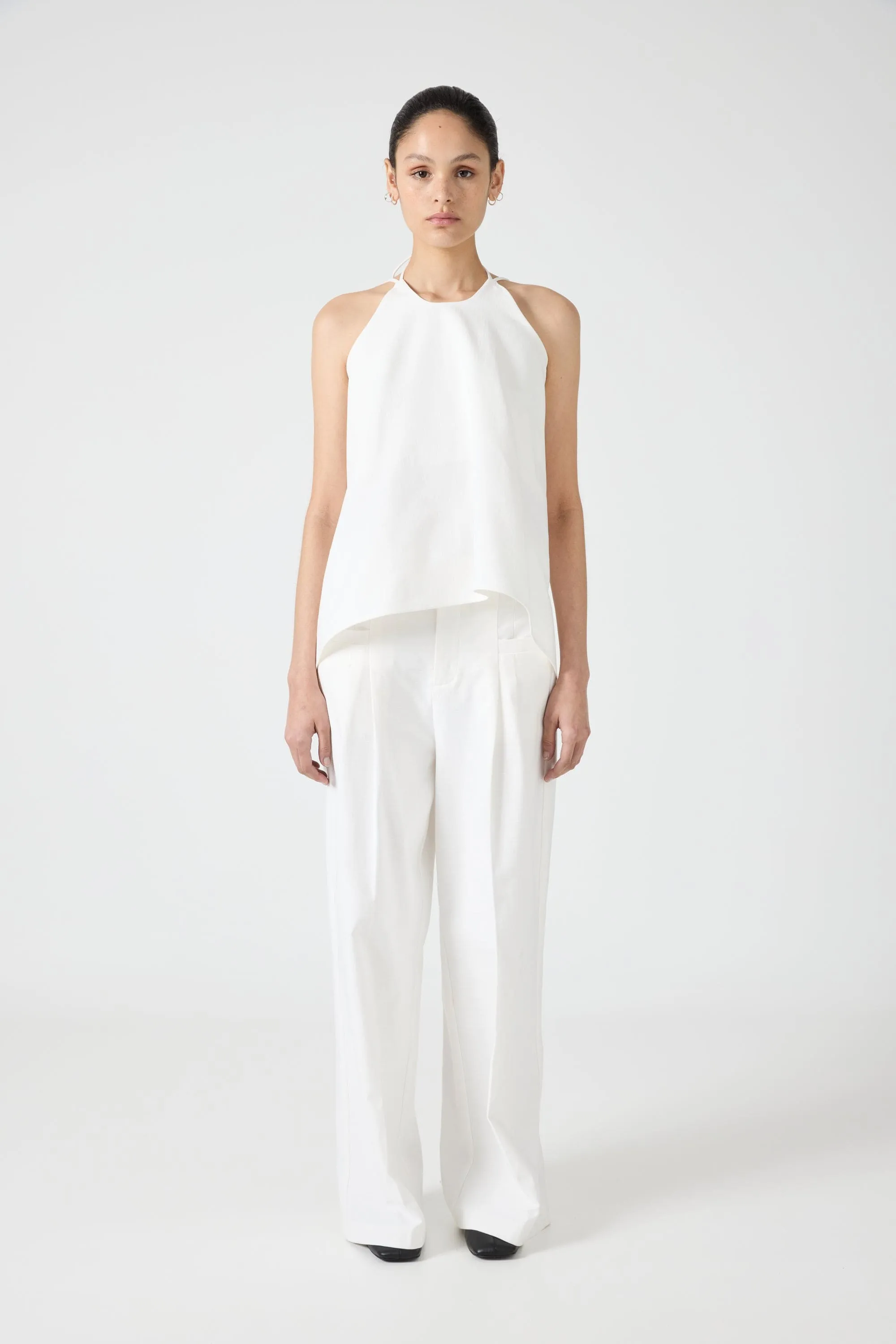 FUSION DRAPE TOP | OFF WHITE