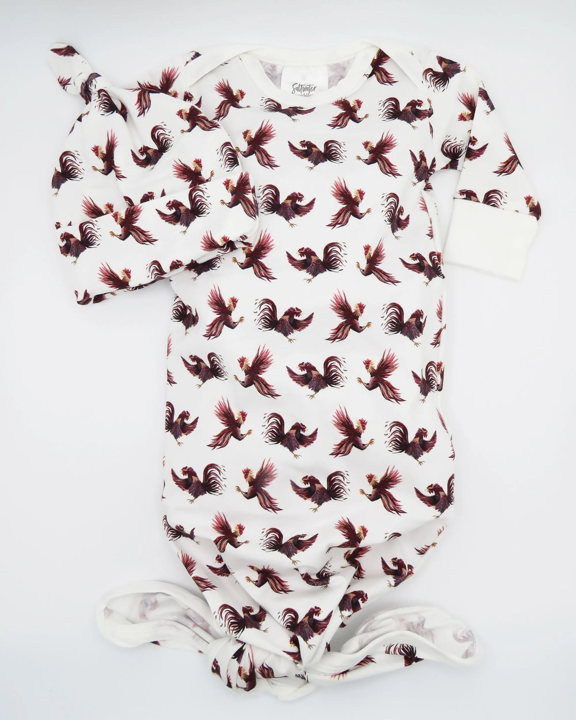 Gamecock - Newborn Gown   Hat