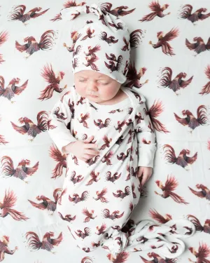 Gamecock - Newborn Gown   Hat
