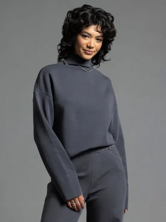 Genevieve Mock Neck Top