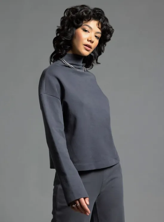 Genevieve Mock Neck Top
