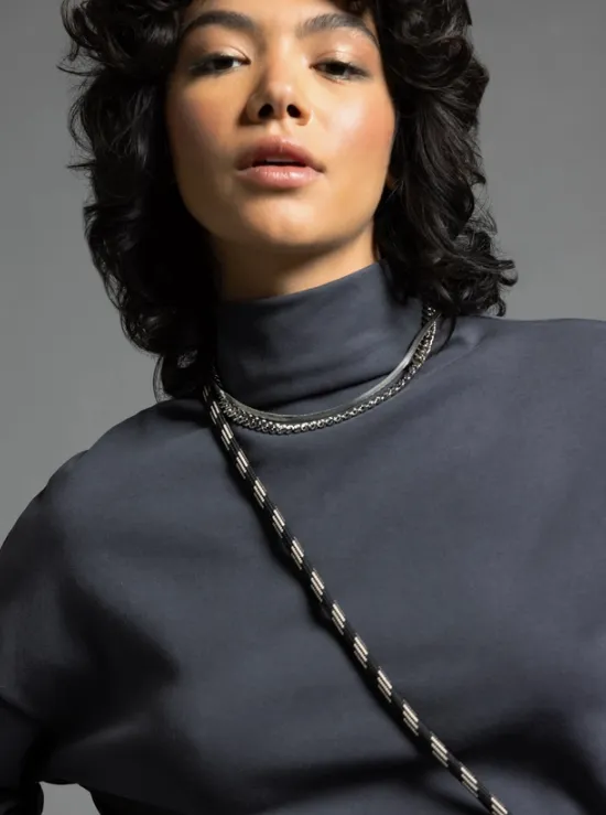 Genevieve Mock Neck Top