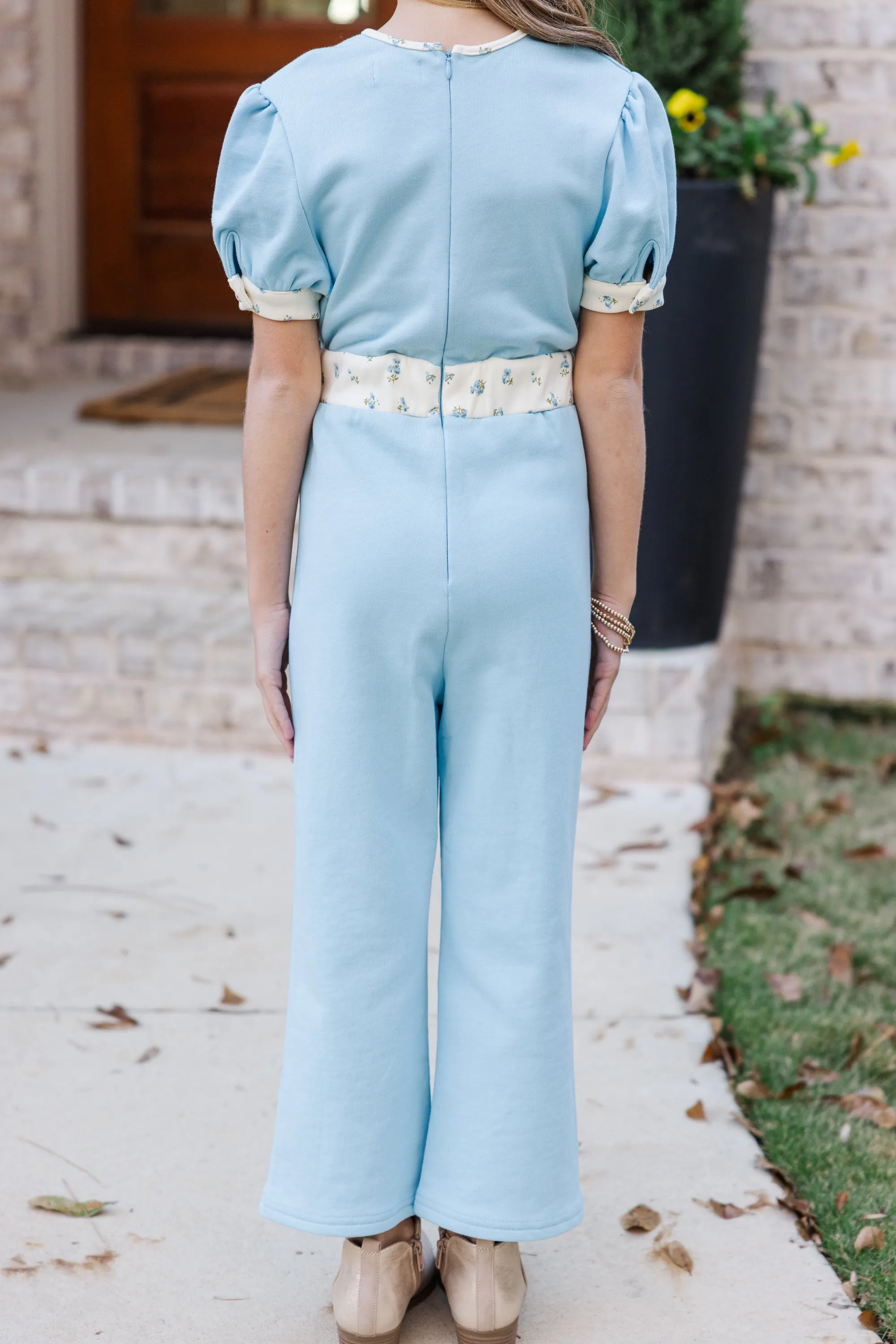 Girls: The Hailey Light Blue Jumpsuit