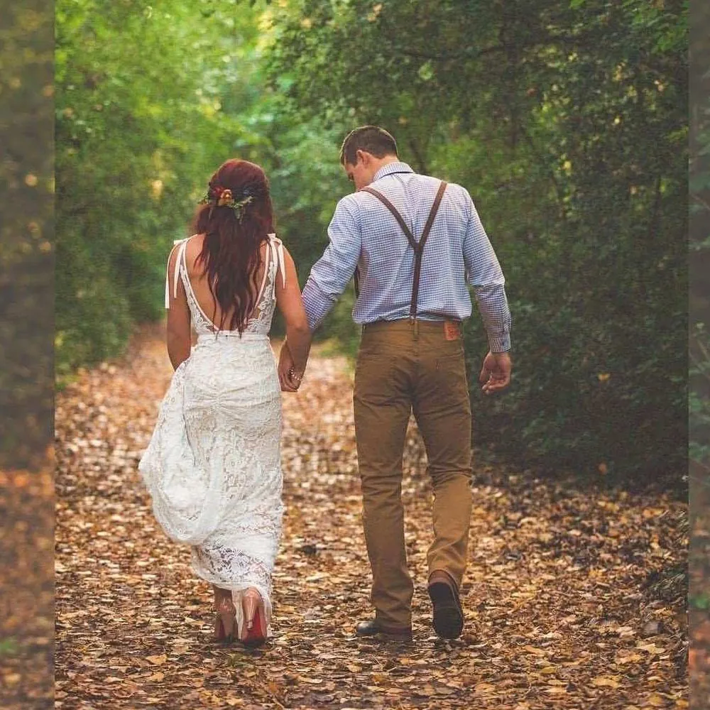 Gorgeous Deep V-neck Lace Mermaid Bridal Dress Custom Made Robe de Mariee Backless Long Train
