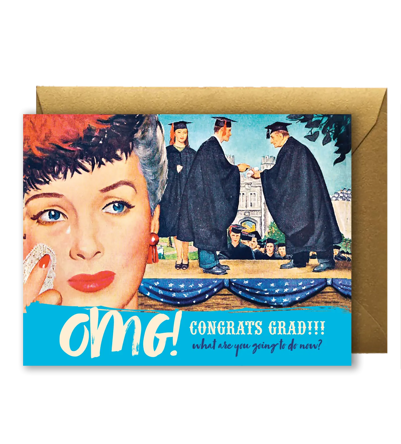 Grad OMG Greeting Card