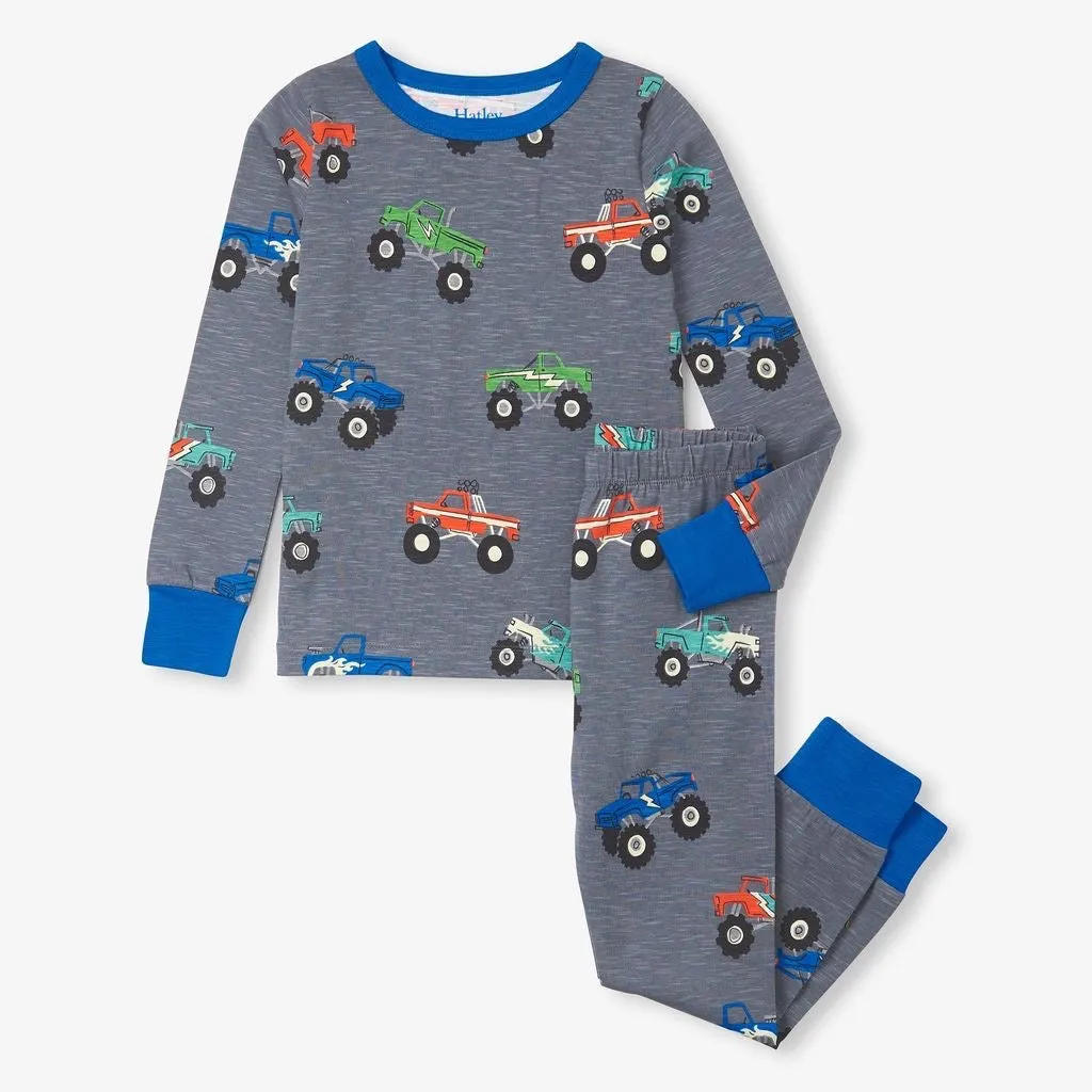 Hatley Monster Trucks Pj Set F24mtk1789