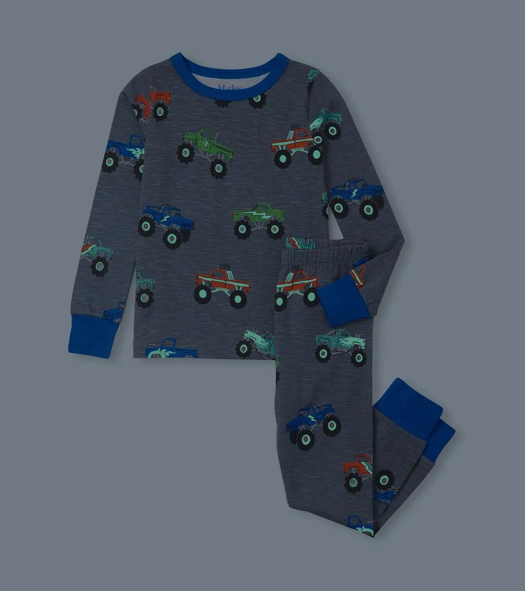 Hatley Monster Trucks Pj Set F24mtk1789