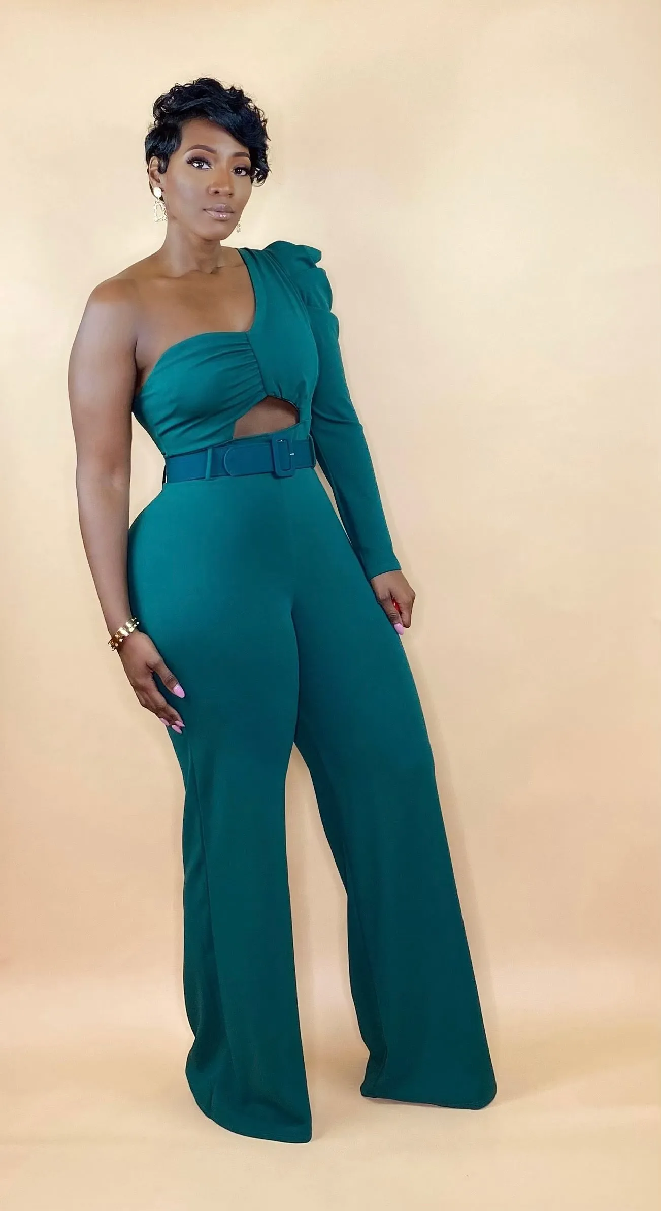 HUNTER GREEN JUMPSUIT