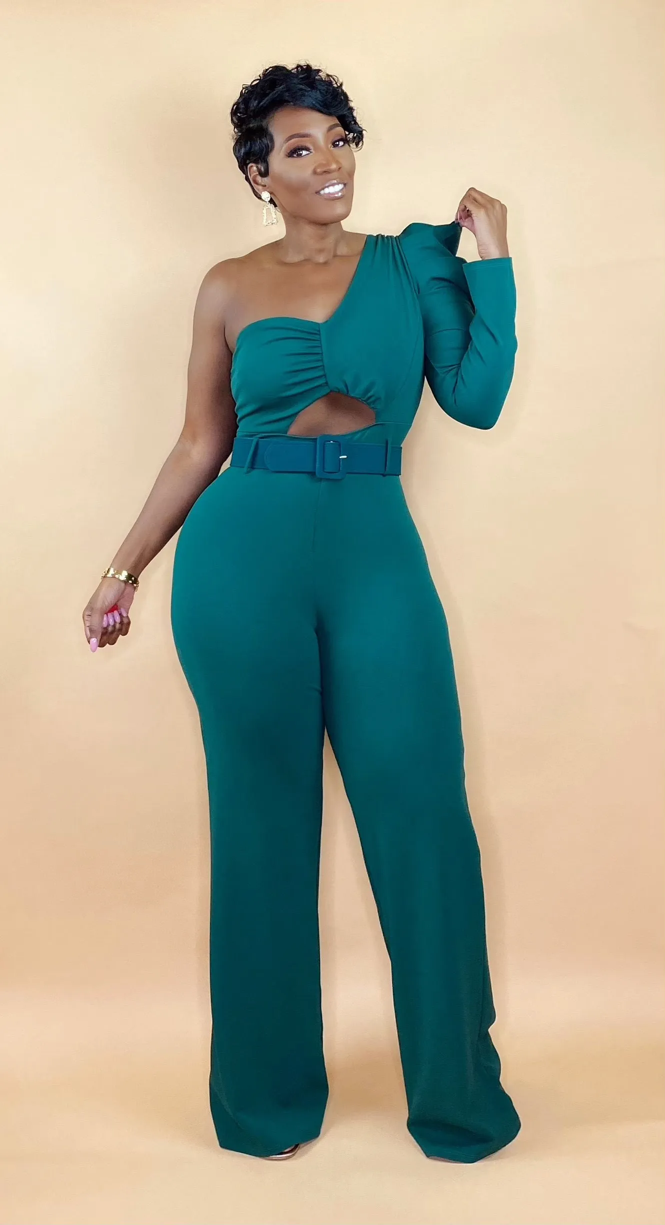 HUNTER GREEN JUMPSUIT