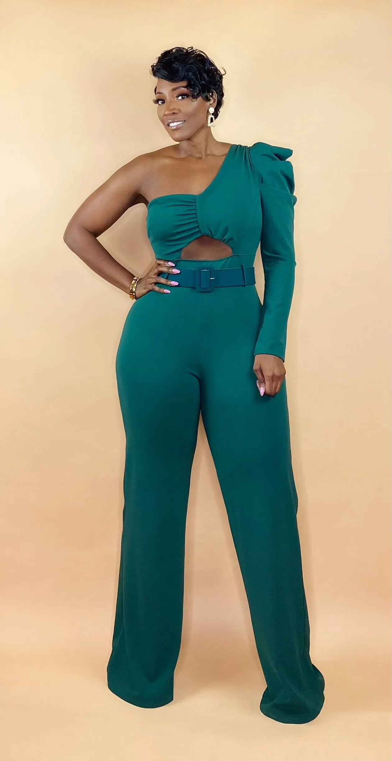 HUNTER GREEN JUMPSUIT