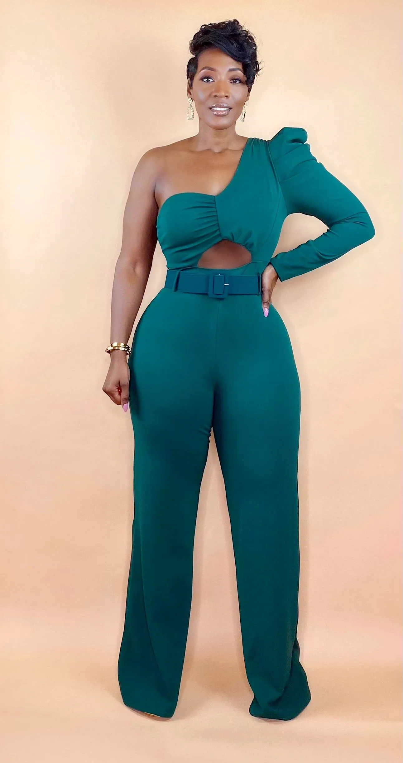 HUNTER GREEN JUMPSUIT