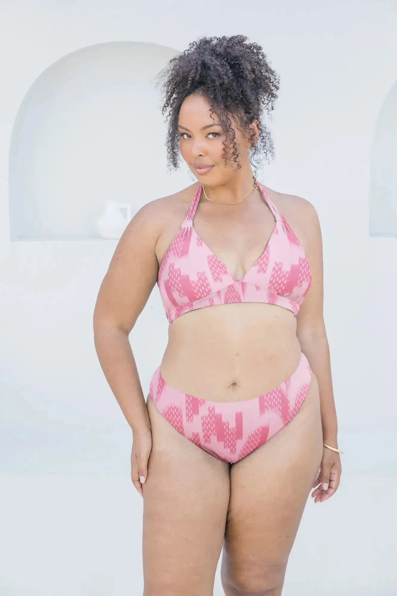 Ikat Dusk Halter Tri