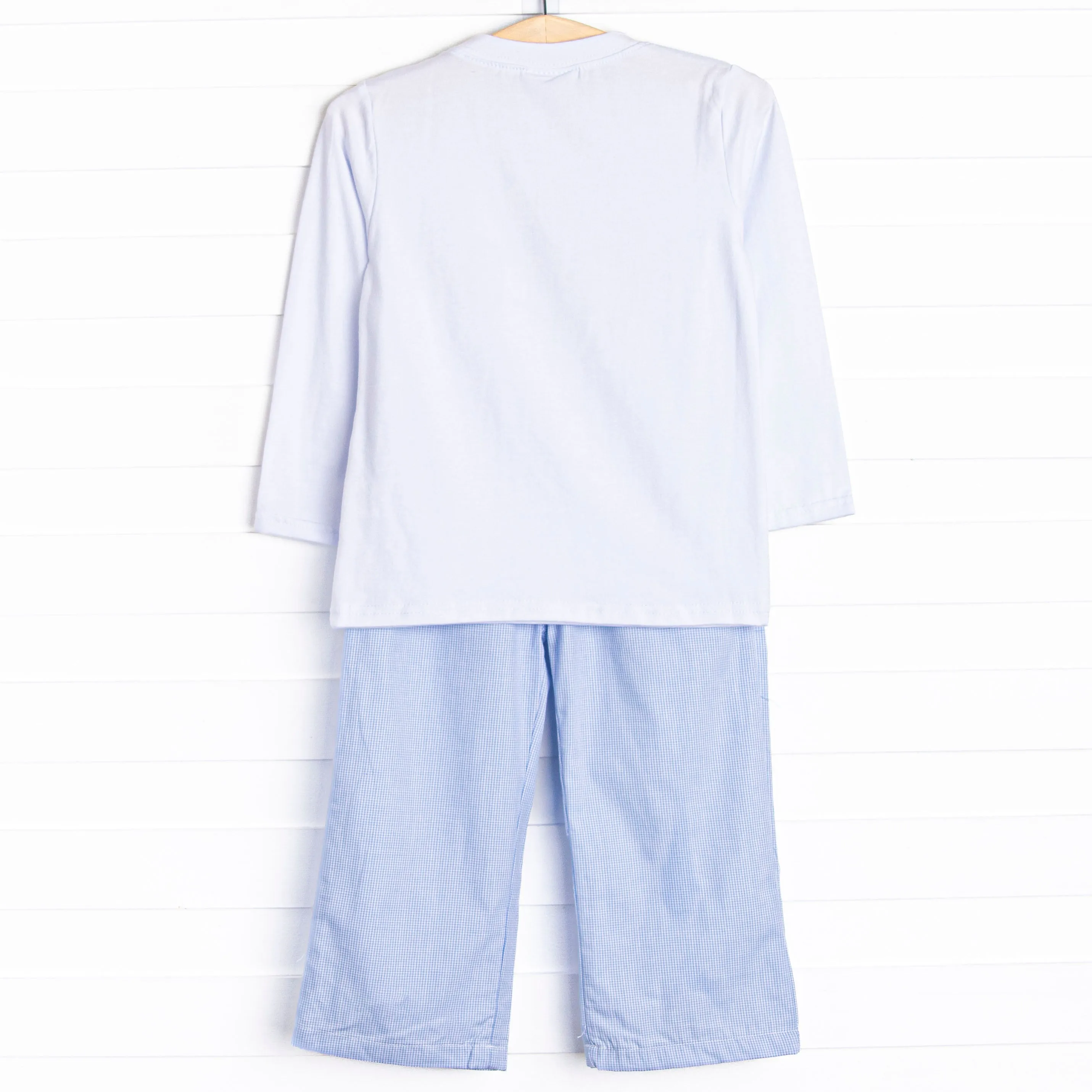 In the Sky Applique Pant Set, Blue