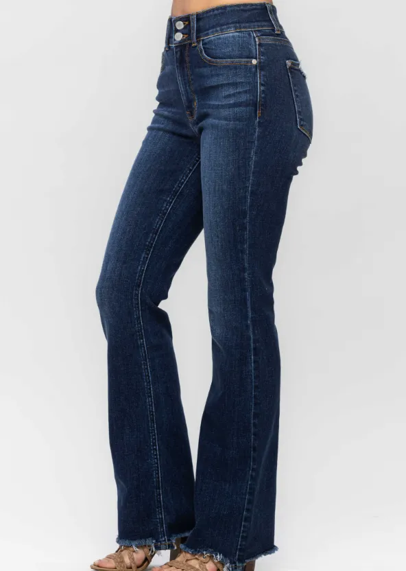 JUDY BLUE - HIGH WAISTED VINTAGE FRAYED HEM BOOTCUT (82568REG)