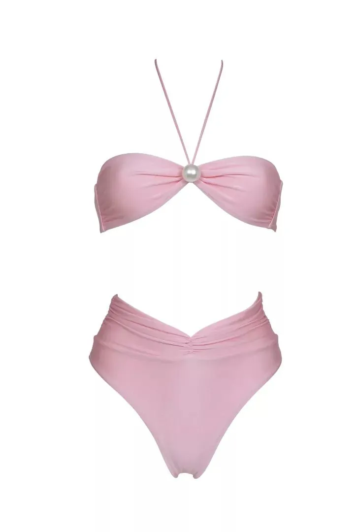 Juno Bikini Top in Pink