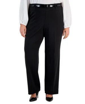 Kasper Womens Plus Size High-Rise Bootcut-Leg Pants 10847227