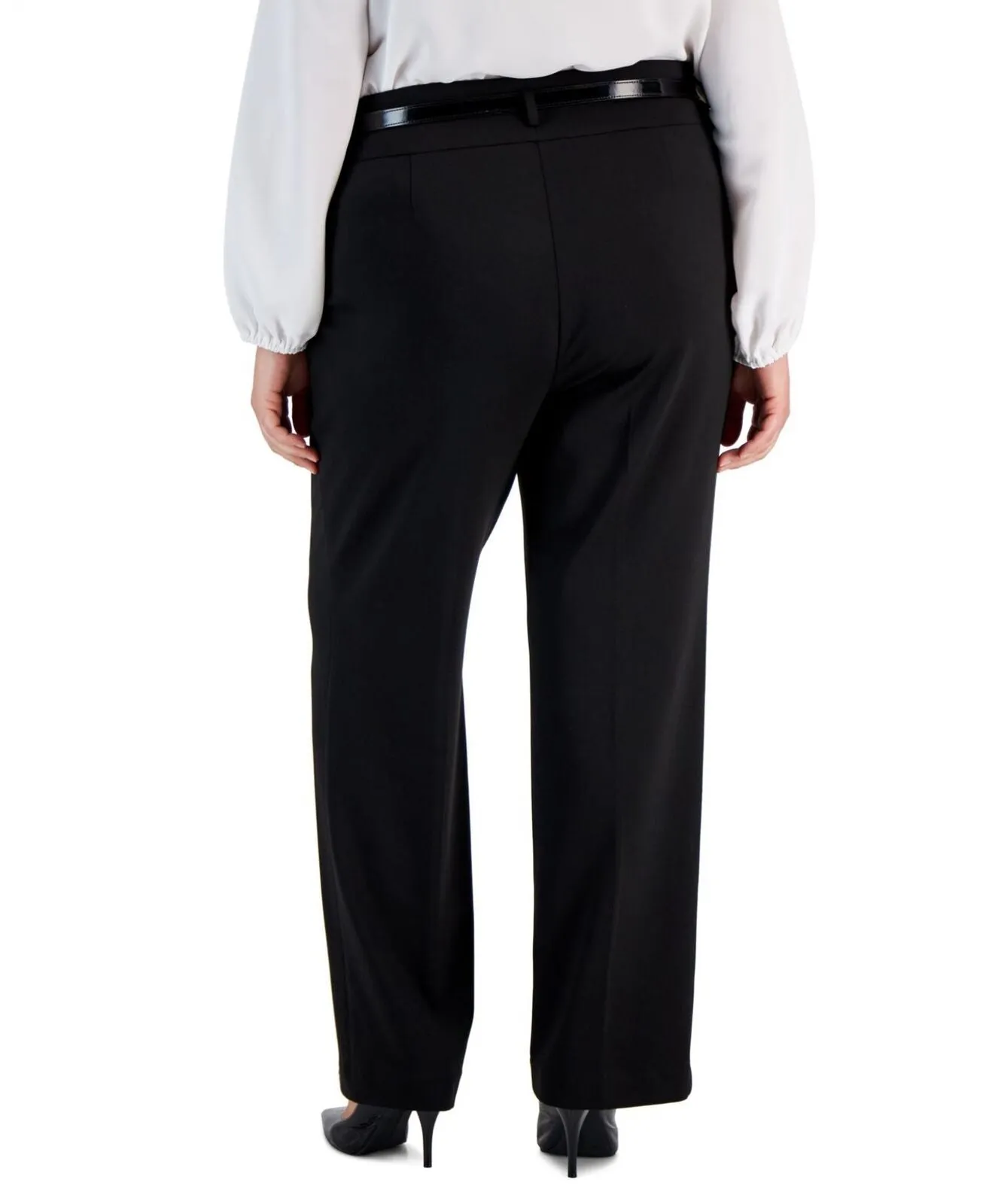 Kasper Womens Plus Size High-Rise Bootcut-Leg Pants 10847227