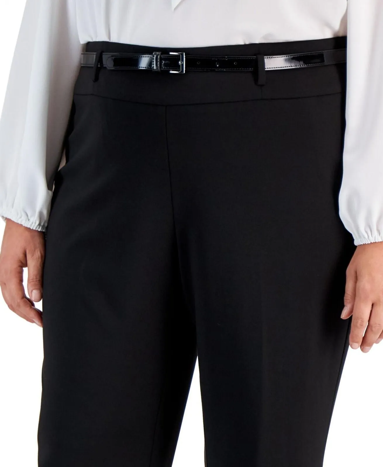 Kasper Womens Plus Size High-Rise Bootcut-Leg Pants 10847227