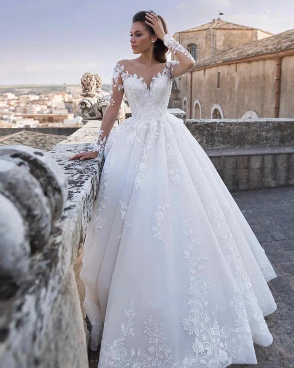 Lace Ball Wedding Gown