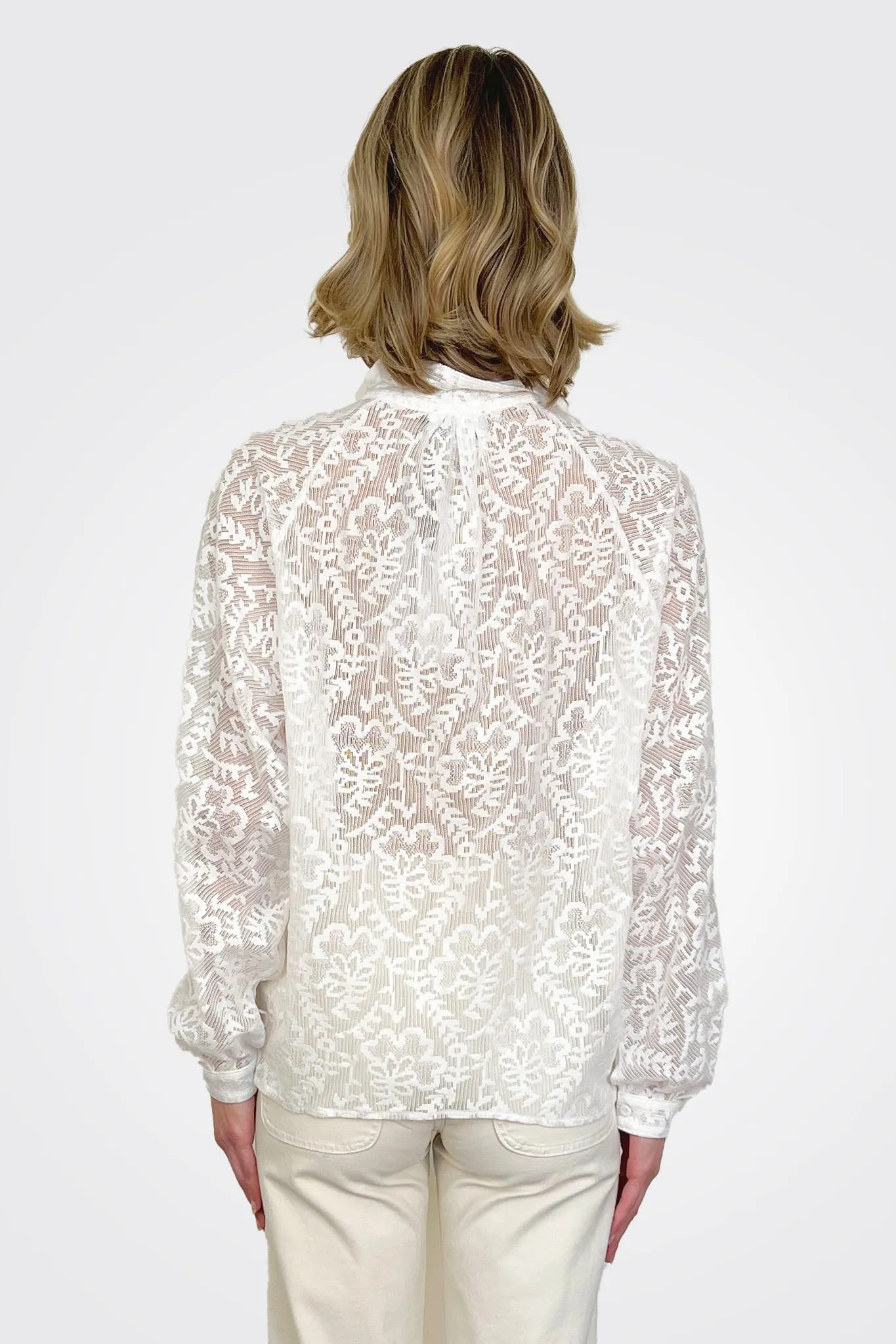 Lace Blouse - Frangipani