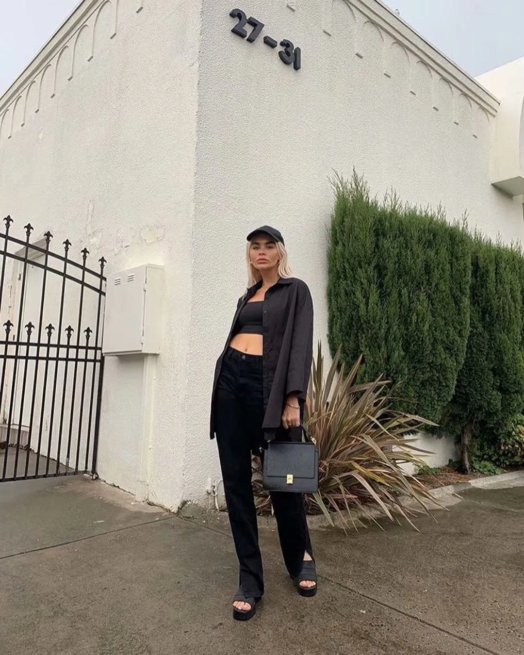 Leg Split High Waist Wide Leg Straight Jeans Denim Pants