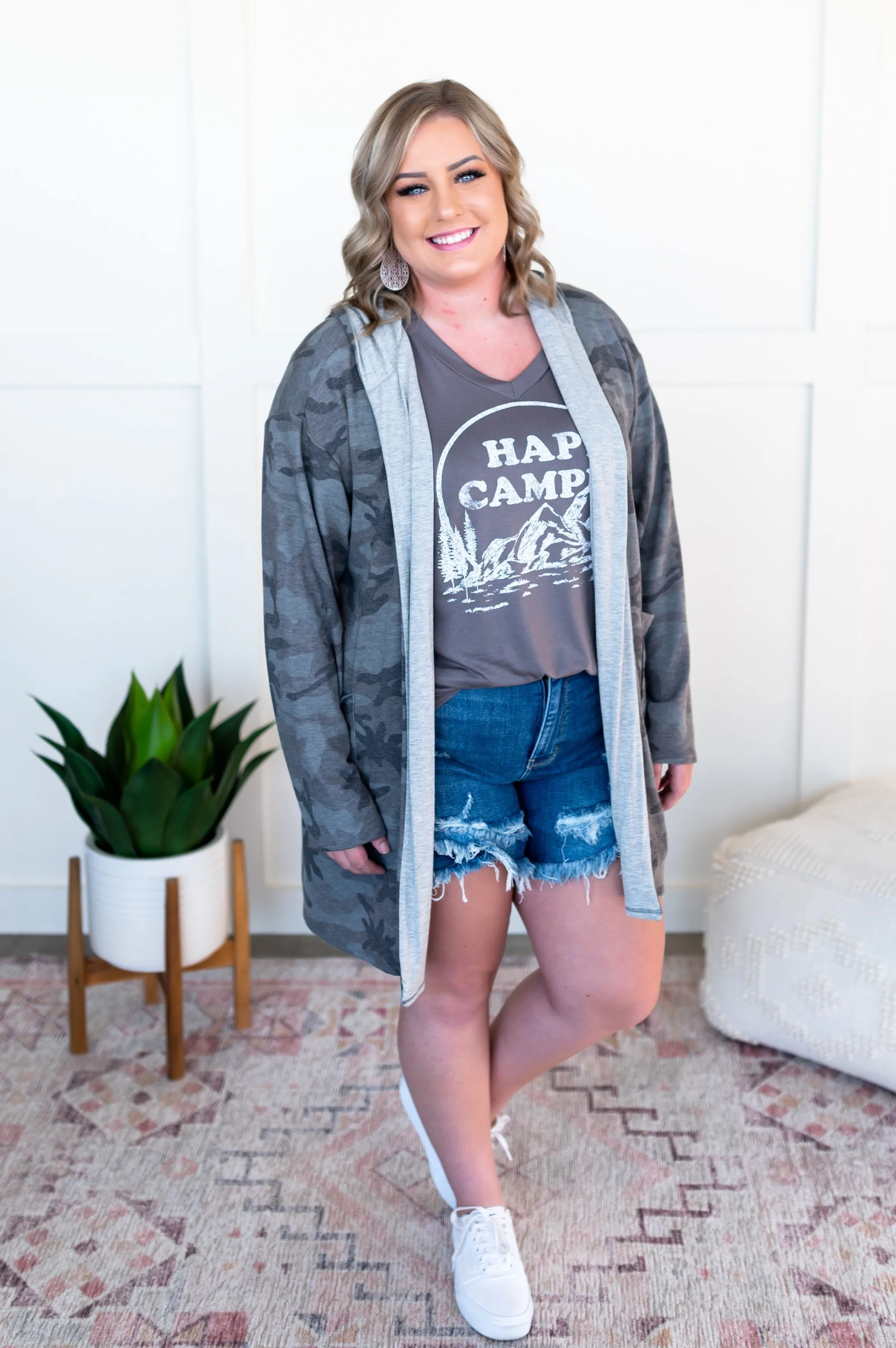 Live A Little Happy Camper Boyfriend Tee