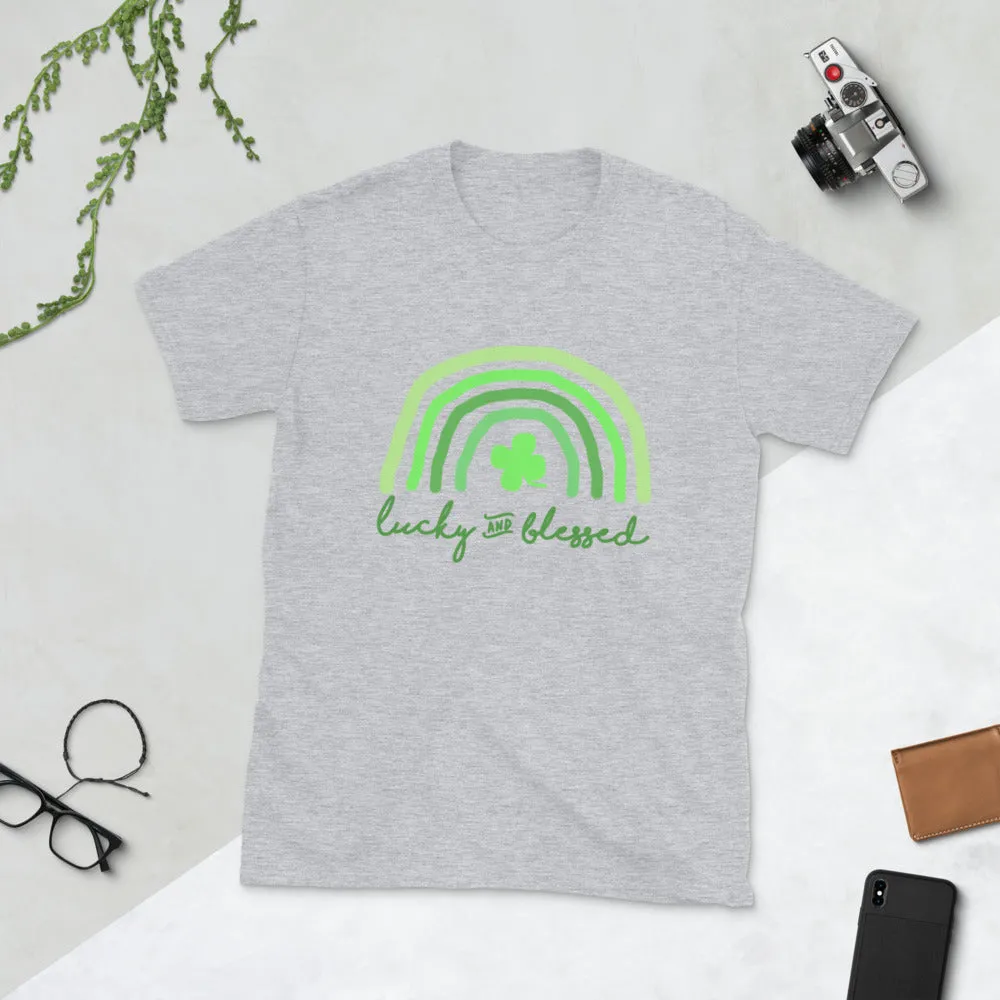 Lucky and Blessed Short-Sleeve Unisex T-Shirt