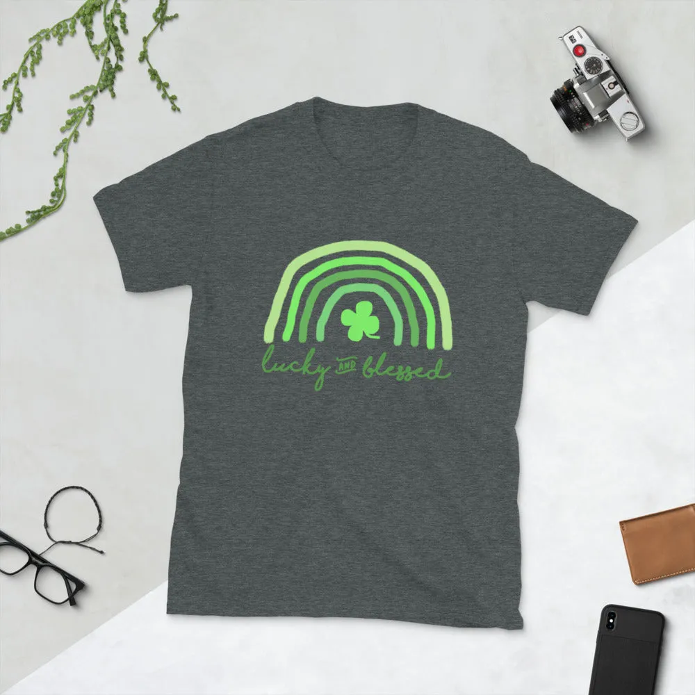 Lucky and Blessed Short-Sleeve Unisex T-Shirt