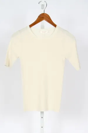 Lyra Fine Pima Cotton Top - Off-White