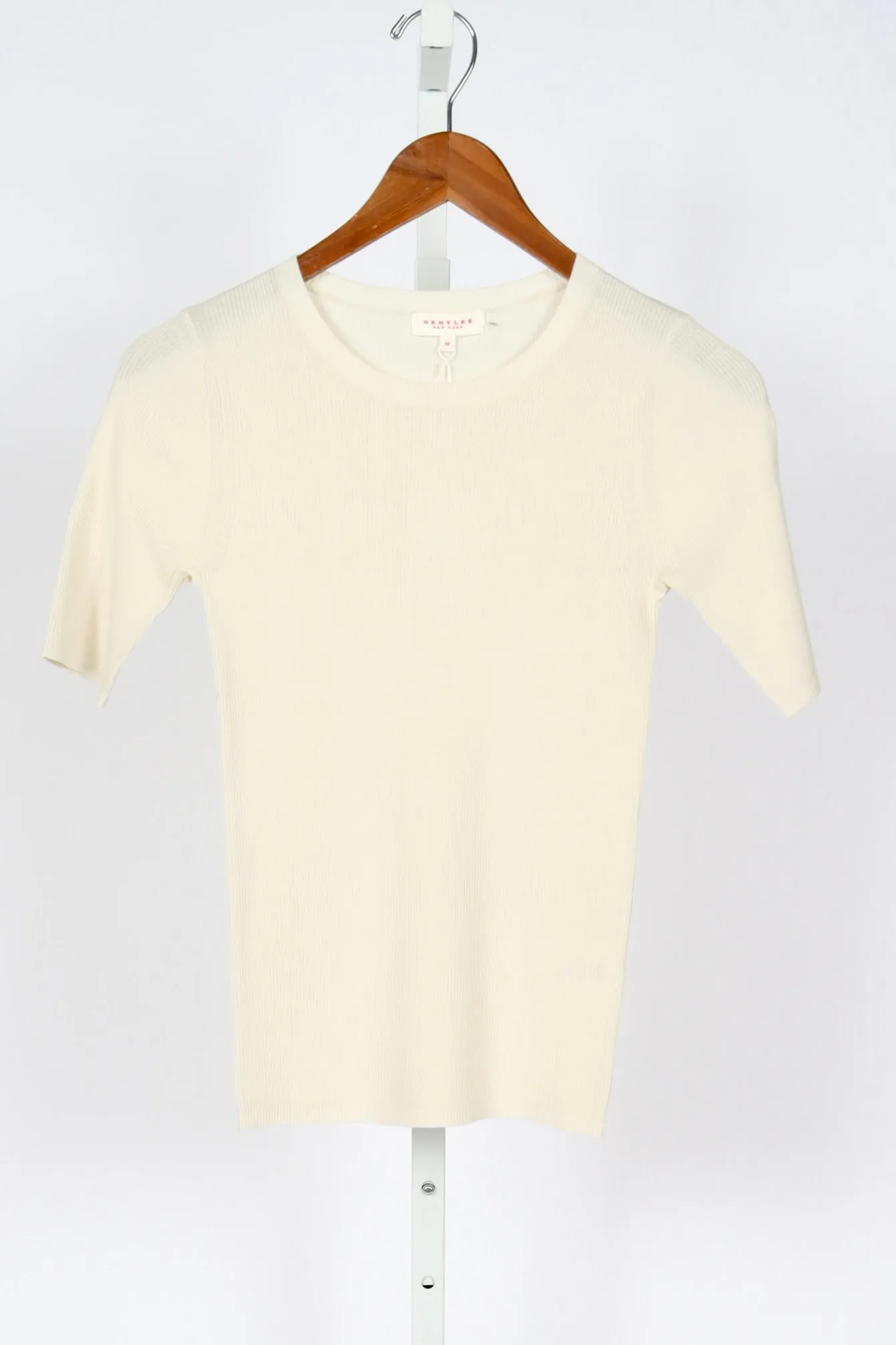 Lyra Fine Pima Cotton Top - Off-White