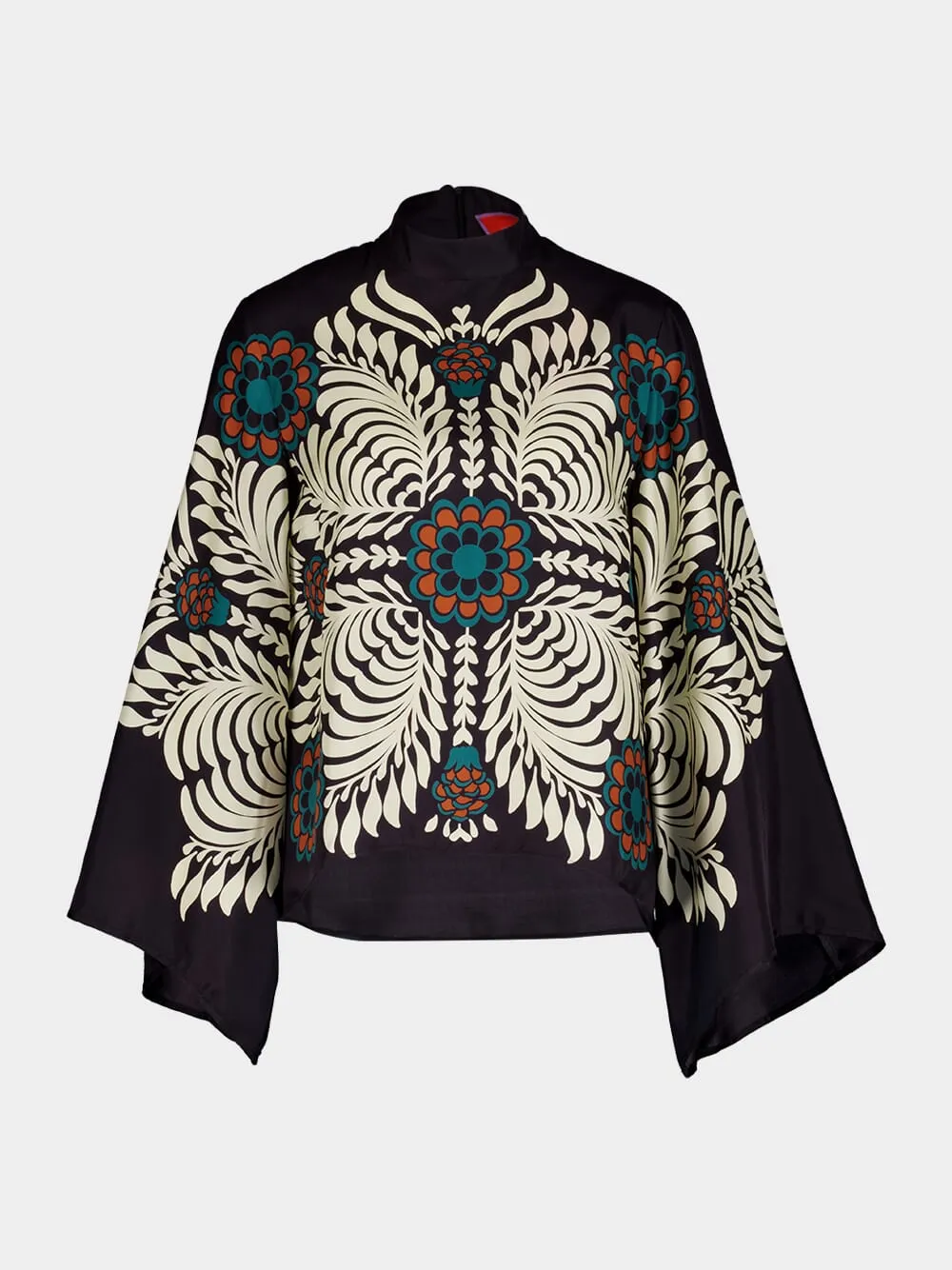 Make An Exit Silk Twill Top