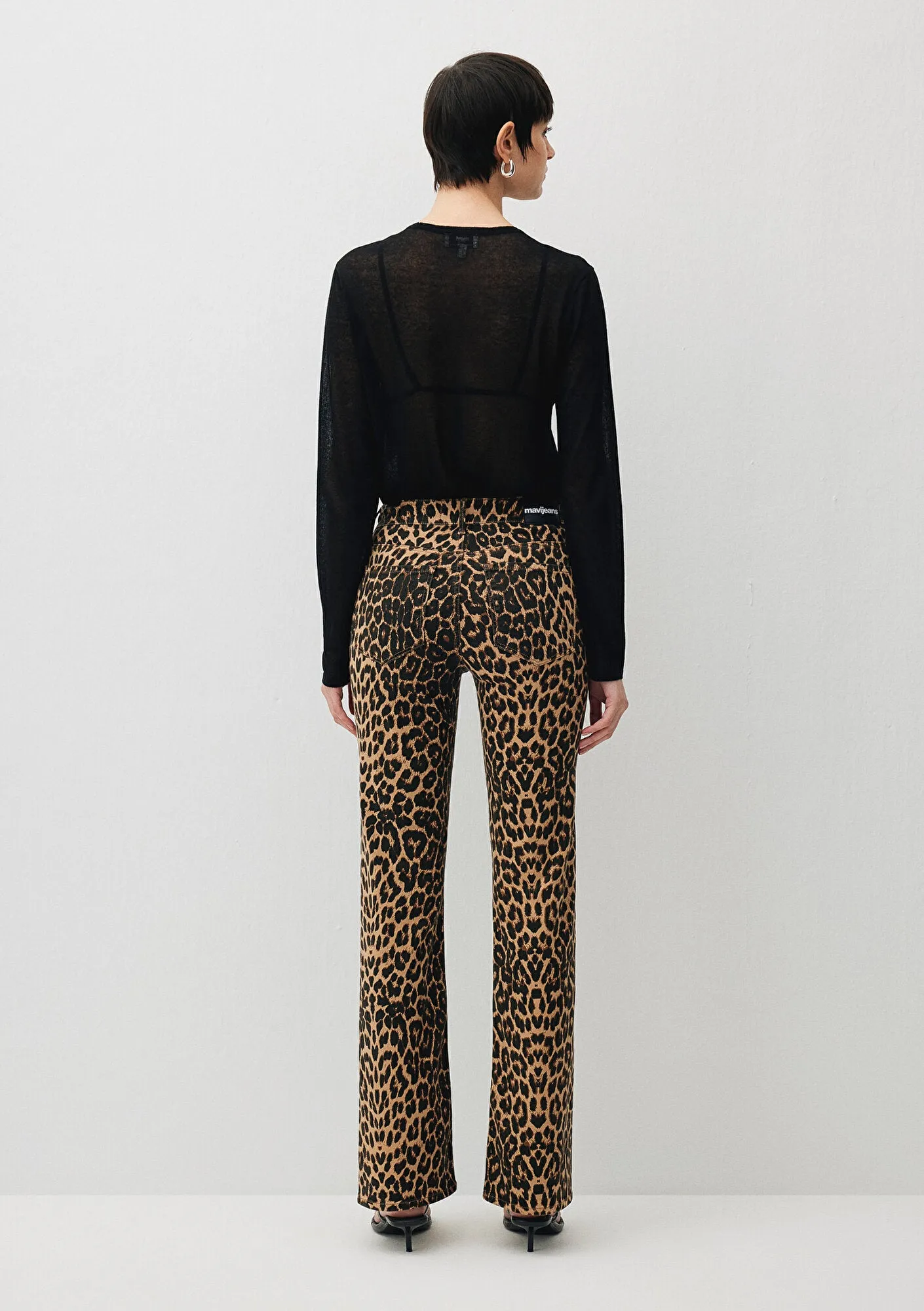 Maria Leopard Jean Pants