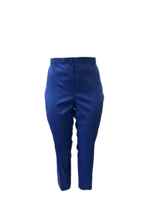 Marina Rinaldi Women's Blue Renoir Straight Leg Pants NWT