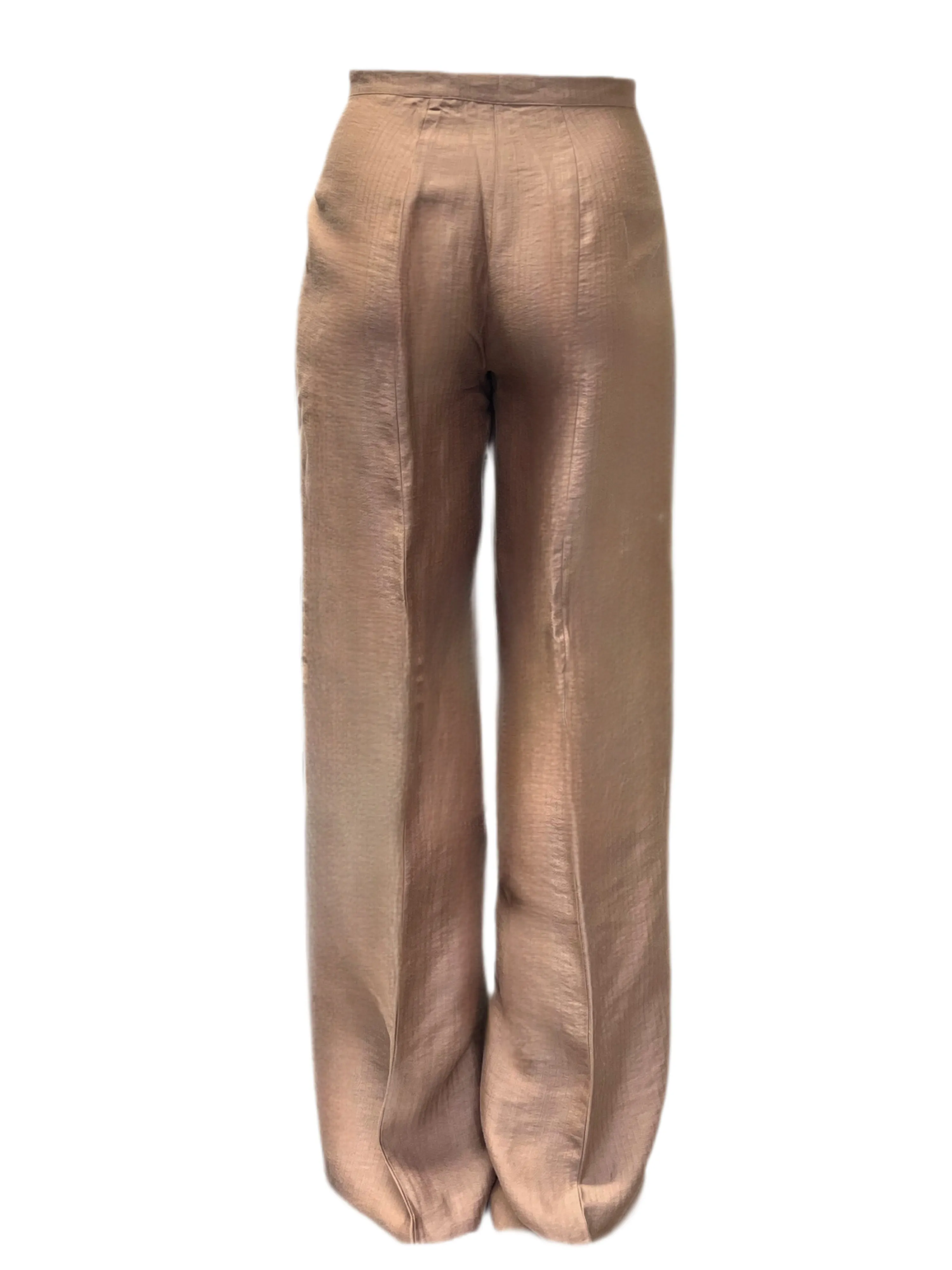 Marina Rinaldi Women's Brown Rapallo Straight Leg Pants NWT