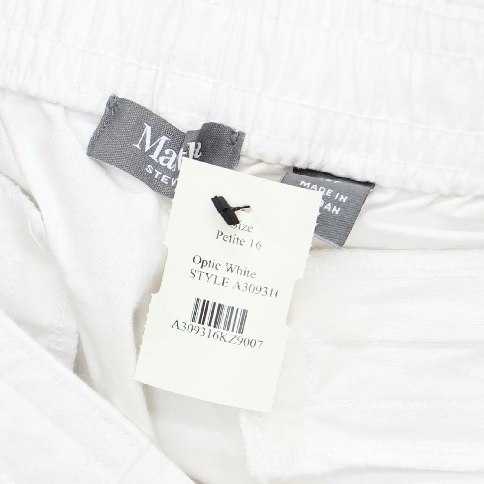 Martha Stewart Petite Stretch Canvas Pull-On Pants With Drawstring