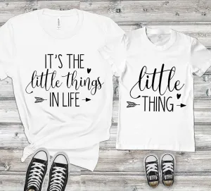 Matching Little Things In Life Personalised Family T-shirt