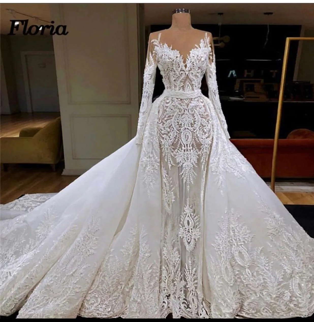 Mermaid and Ball Wedding Gown