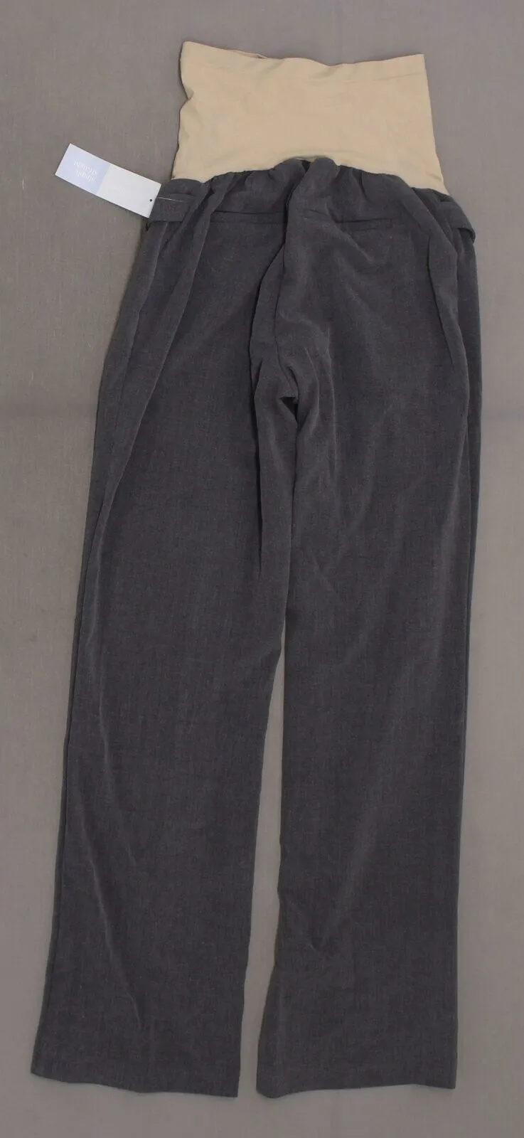 Motherhood Maternity The Zelie Secret Fit Belly Straight Leg Pants Grey Large