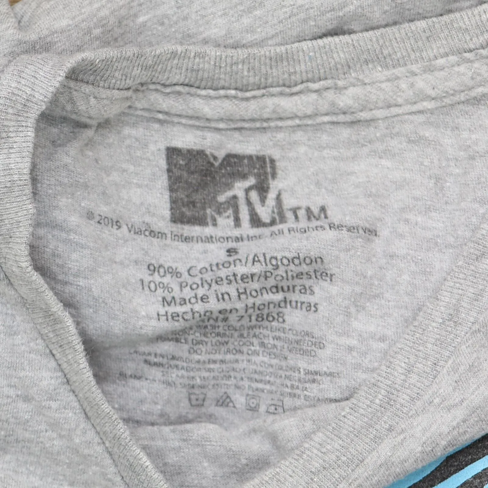 MTV Womens Graphic Short Sleeve Logo T-Shirt Tee 1678ebd1fd494a Gray S