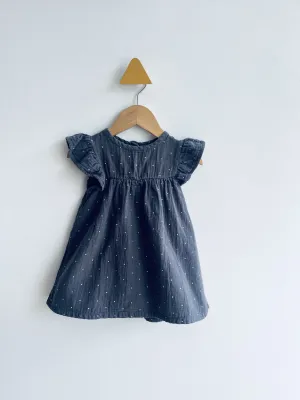 Muslin Polka Dot Dress // 18M