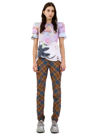 MUSTARD PLAID RAWR PANT