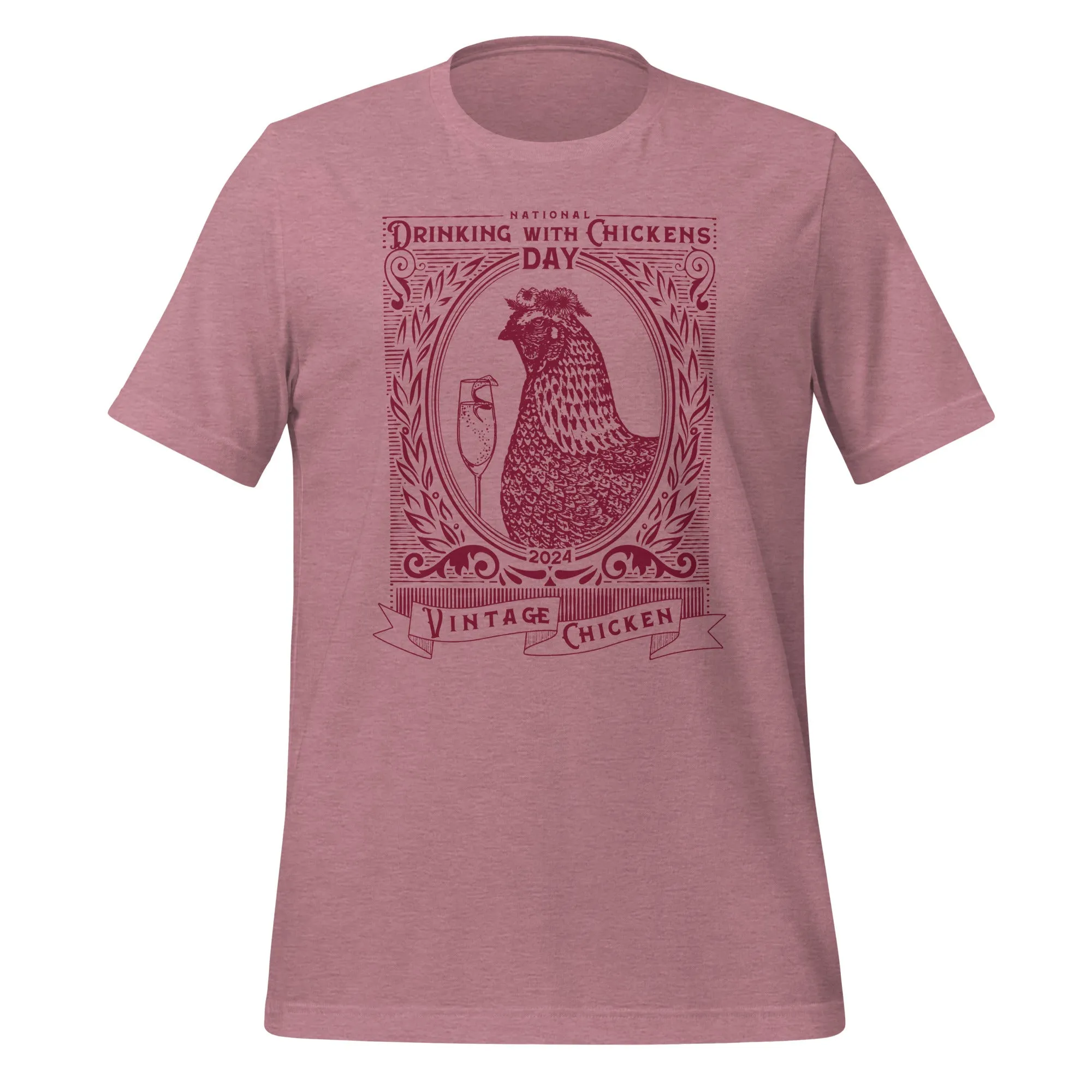 National Drinking with Chickens Day 2024 Unisex T-shirt